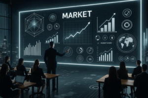 insegnate che spiega a una classe