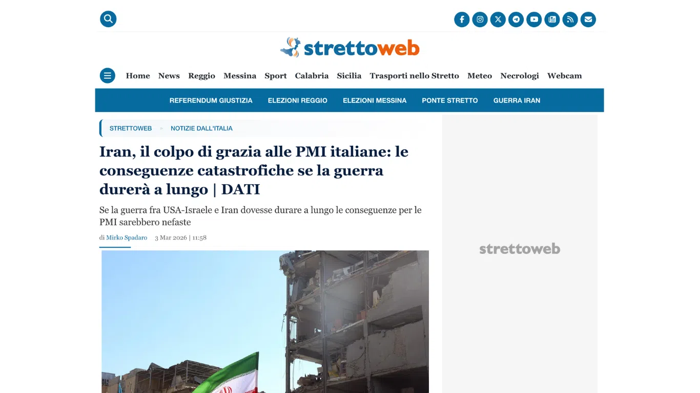 "Iran, il colpo di grazia alle PMI italiane: le conseguenze catastrofiche se la guerra durerà a lungo | DATI".