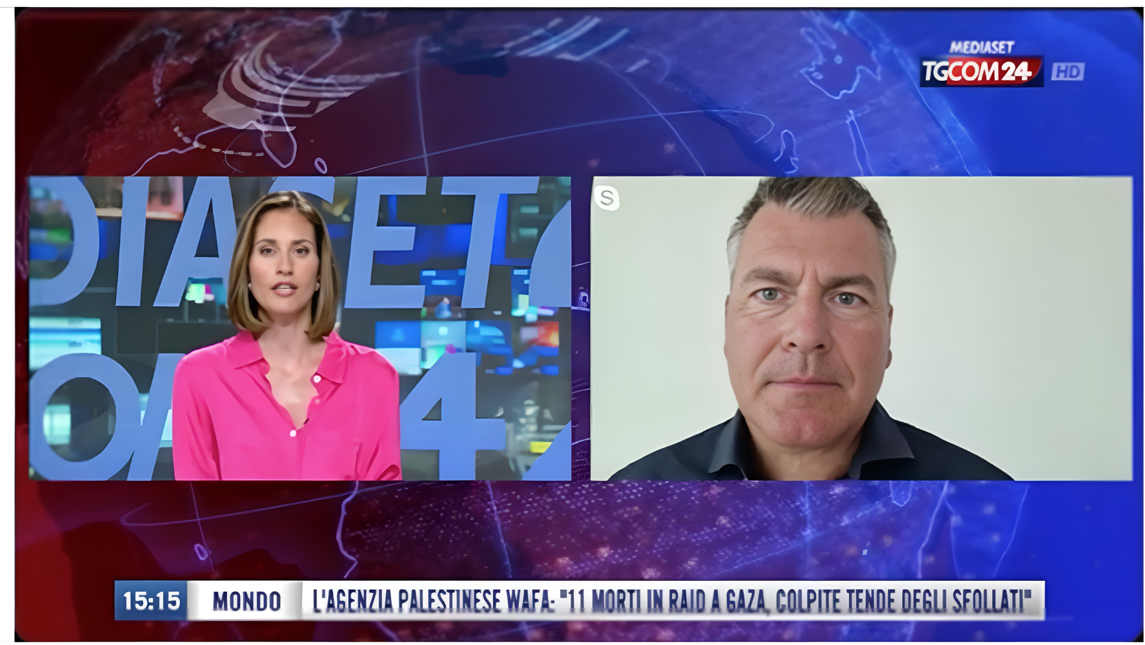 Gianluca Spadoni a TgCom24 17 agosto 2024